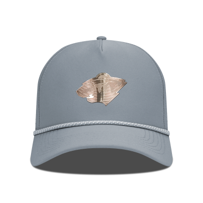 Бейсболка Minnesota Wild Levelwear Gray Gordon Copper Insignia Vented
