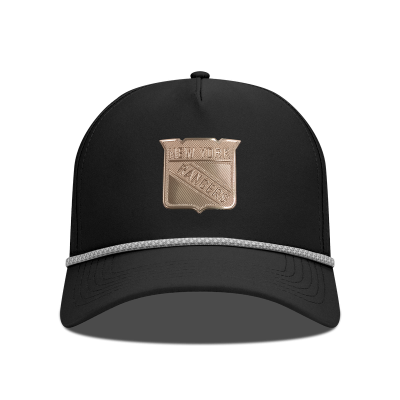 Бейсболка New York Rangers Levelwear Black Gordon Copper Insignia Vented