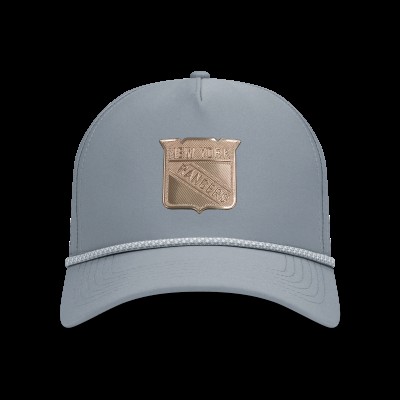 Бейсболка New York Rangers Levelwear Gray Gordon Copper Insignia Vented