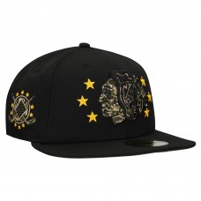 Бейсболка Chicago Blackhawks New Era Black Military Appreciation Digital Camo Stars 59FIFTY Бейсболка Chicago Blackhawks New Era Black Military Appreciation Digital Camo Stars 59FIFTY