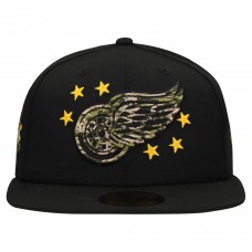Бейсболка Detroit Red Wings New Era Black Military Appreciation Digital Camo Stars 59FIFTY Бейсболка Detroit Red Wings New Era Black Military Appreciation Digital Camo Stars 59FIFTY
