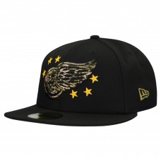 Бейсболка Detroit Red Wings New Era Black Military Appreciation Digital Camo Stars 59FIFTY Бейсболка Detroit Red Wings New Era Black Military Appreciation Digital Camo Stars 59FIFTY