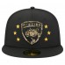 Бейсболка Florida Panthers New Era Black Military Appreciation Digital Camo Stars 59FIFTY