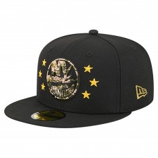Бейсболка New York Islanders New Era Black Military Appreciation Digital Camo Stars 59FIFTY