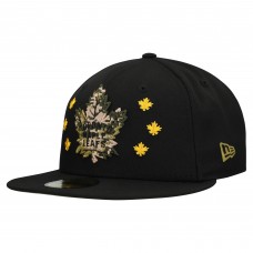 Бейсболка Toronto Maple Leafs New Era Black Military Appreciation Digital Camo Stars 59FIFTY