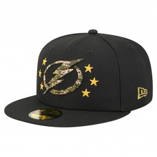 Бейсболка Tampa Bay Lightning New Era Black Military Appreciation Digital Camo Stars 59FIFTY