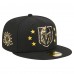 Бейсболка Vegas Golden Knights New Era Black Military Appreciation Digital Camo Stars 59FIFTY