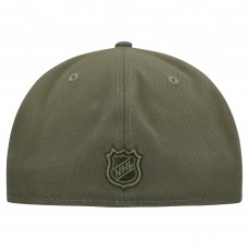 Бейсболка Minnesota Wild New Era Olive Military Appreciation Flag 59FIFTY