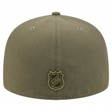 Бейсболка Boston Bruins New Era Olive Military Appreciation Flag 59FIFTY