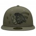Бейсболка Chicago Blackhawks New Era Olive Military Appreciation Flag 59FIFTY
