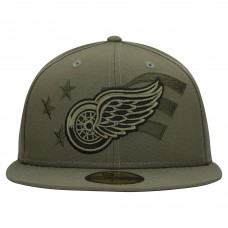Бейсболка Detroit Red Wings New Era Olive Military Appreciation Flag 59FIFTY Бейсболка Detroit Red Wings New Era Olive Military Appreciation Flag 59FIFTY