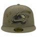 Бейсболка Colorado Avalanche New Era Olive Military Appreciation Flag 59FIFTY