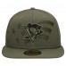 Бейсболка Pittsburgh Penguins New Era Olive Military Appreciation Flag 59FIFTY
