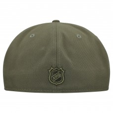 Бейсболка Pittsburgh Penguins New Era Olive Military Appreciation Flag 59FIFTY