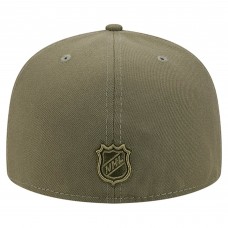 Бейсболка New Jersey Devils New Era Olive Military Appreciation Flag 59FIFTY