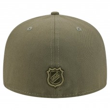 Бейсболка Philadelphia Flyers New Era Olive Military Appreciation Flag 59FIFTY