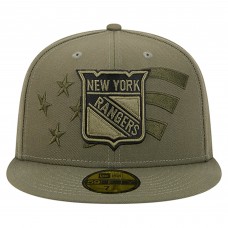 Бейсболка New York Rangers New Era Olive Military Appreciation Flag 59FIFTY Бейсболка New York Rangers New Era Olive Military Appreciation Flag 59FIFTY