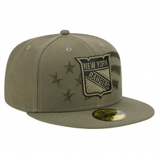 Бейсболка New York Rangers New Era Olive Military Appreciation Flag 59FIFTY Бейсболка New York Rangers New Era Olive Military Appreciation Flag 59FIFTY