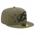Бейсболка Tampa Bay Lightning New Era Olive Military Appreciation Flag 59FIFTY