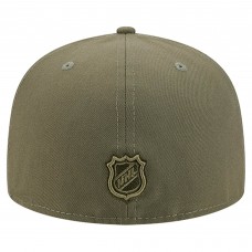 Бейсболка Tampa Bay Lightning New Era Olive Military Appreciation Flag 59FIFTY