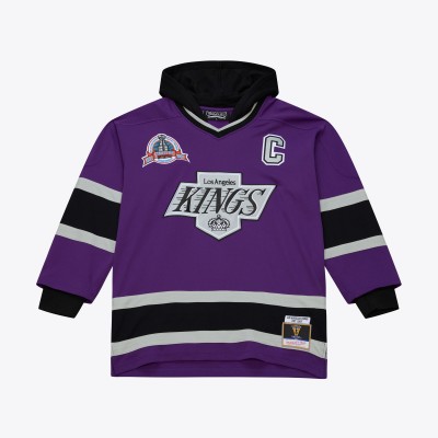 Los Angeles Kings Mitchell & Ness x Just Don Purple Jersey Hoodie