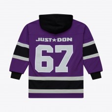 Los Angeles Kings Mitchell & Ness x Just Don Purple Jersey Hoodie