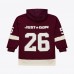 Detroit Red Wings Mitchell & Ness x Just Don Crimson Jersey Hoodie