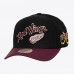Detroit Red Wings Mitchell & Ness x Just Don Black/Maroon Wave Script Pro Strapback Hat