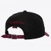 Detroit Red Wings Mitchell & Ness x Just Don Black/Maroon Wave Script Pro Strapback Hat