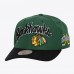 Бейсболка Chicago Blackhawks Mitchell & Ness x Just Don Green/Black Wave Script Pro Бейсболка Chicago Blackhawks Mitchell & Ness x Just Don Green/Black Wave Script Pro