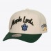 Toronto Maple Leafs Mitchell & Ness x Just Don Cream/Green Wave Script Pro Strapback Hat