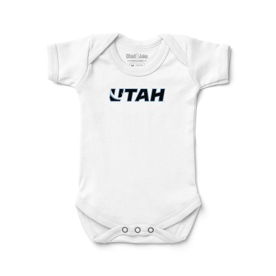 Newborn & Малышам Utah Mammoth Chad & Jake White Secondary Logo Bodysuit