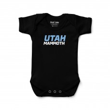 Newborn & Малышам Utah Mammoth Chad & Jake Black Wordmark Bodysuit
