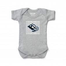 Newborn & Малышам Utah Mammoth Chad & Jake Heather Gray Retro Bodysuit