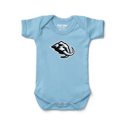 Newborn & Малышам Utah Mammoth Chad & Jake Light Blue Primary Logo Bodysuit