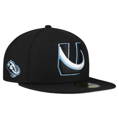 Бейсболка Utah Mammoth New Era Black Team Secondary 59FIFTY