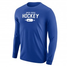 US Hockey Nike Royal 2026 Core Long Sleeve T-Shirt US Hockey Nike Royal 2026 Core Long Sleeve T-Shirt