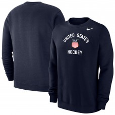 US Hockey Nike Navy 2026 Club Fleece Sweatshirt US Hockey Nike Navy 2026 Club Fleece Sweatshirt