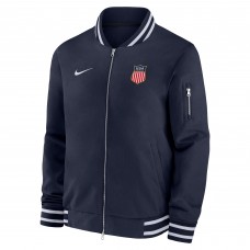US Hockey Nike Navy 2026 Full-Zip Bomber Jacket US Hockey Nike Navy 2026 Full-Zip Bomber Jacket