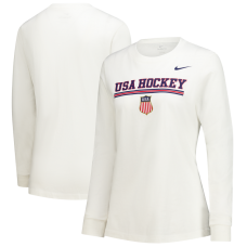 Женская US Hockey Nike White Core Long Sleeve T-Shirt