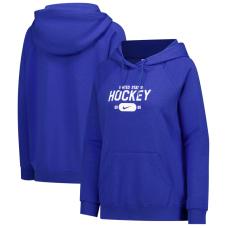 Женская US Hockey Nike Royal Varsity Raglan Tri-Blend Hoodie Женская US Hockey Nike Royal Varsity Raglan Tri-Blend Hoodie