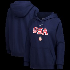 Женская US Hockey Nike Navy Varsity Raglan Tri-Blend Hoodie Женская US Hockey Nike Navy Varsity Raglan Tri-Blend Hoodie