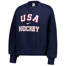 Женская US Hockey Nike Navy Oversized Phoenix Fleece Sweatshirt Женская US Hockey Nike Navy Oversized Phoenix Fleece Sweatshirt