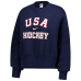 Женская US Hockey Nike Navy Oversized Phoenix Fleece Sweatshirt