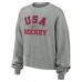 Женская US Hockey Nike Gray Oversized Phoenix Fleece Sweatshirt