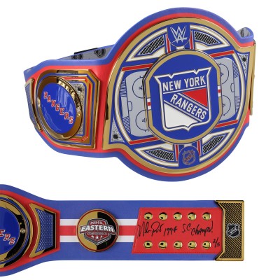 Mike Richter New York Rangers Autographed Fanatics Authentic WWE Legacy Title Belt with 1994 S.C. Champs! Inscription - Limited Edition of 5