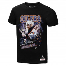 Футболка Edmonton Oilers Leon Draisaitl Mitchell & Ness Black 2.0 Player Graphic