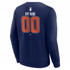 Edmonton Oilers Navy 2025 Stanley Cup Final Custom Fleece Pullover Sweatshirt