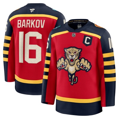 Игровая джерси Florida Panthers Aleksander Barkov Fanatics Red 2026 NHL Winter Classic Premium