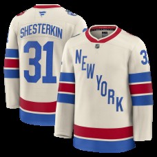 New York Rangers Igor Shesterkin Fanatics Beige 2026 NHL Winter Classic Premium Jersey New York Rangers Igor Shesterkin Fanatics Beige 2026 NHL Winter Classic Premium Jersey